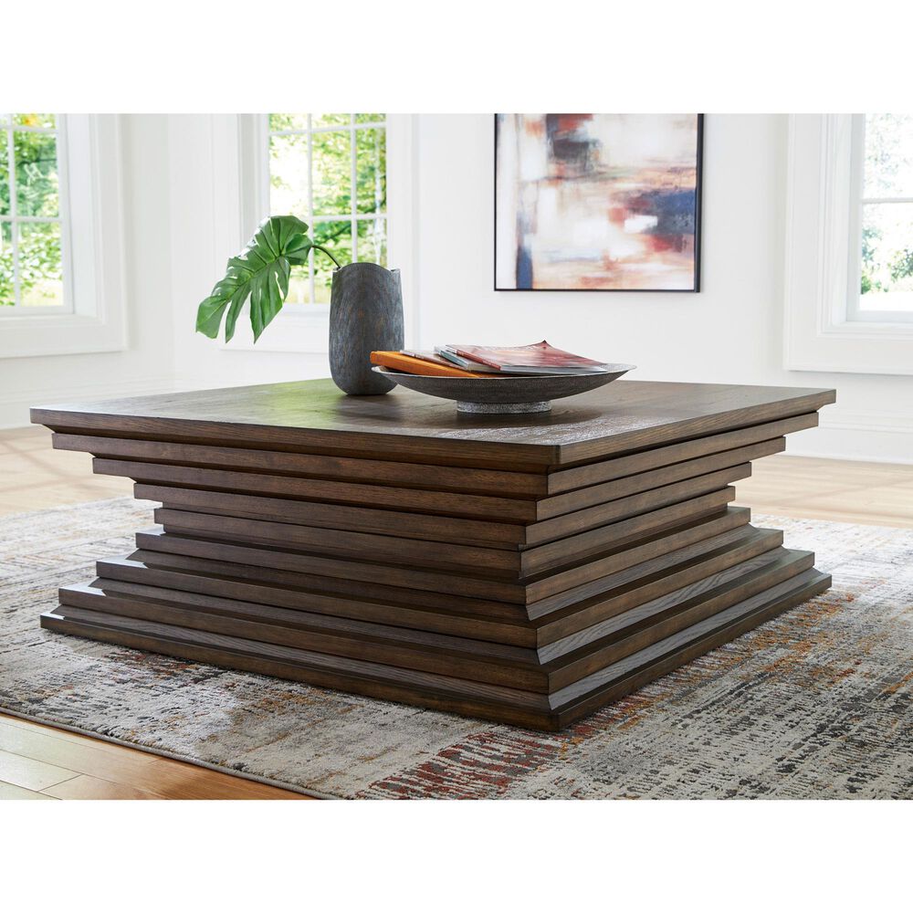 Ashley Hannodream Cocktail Table in Warm Brown, , large