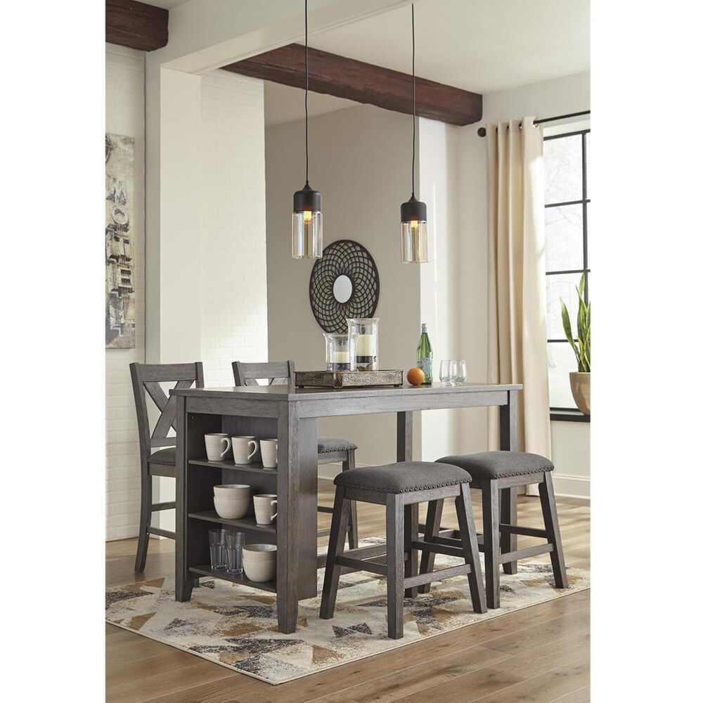 Ashley Caitbrook 24&quot;Backless Counter Height Stool in Antiqued Gray Wash, , large