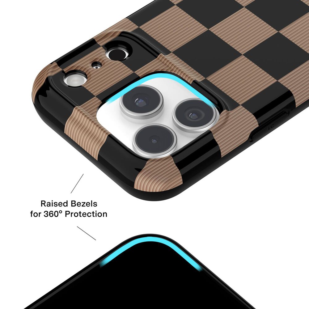 Velvet Caviar MagSafe Case For Apple iPhone 17 Pro in Mocha Vibe Checkered, , large