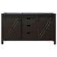 Lexora Home Marsyas 60" Double Bathroom Vanity in Brown with 2 cm White Cultured Marble Top and Rectangular Sinks, , large