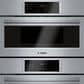 Bosch 800 Series 2-Piece Kitchen Package with 30" Double Combination Oven 30" Gas Cooktop and in Stainless Steel, , large