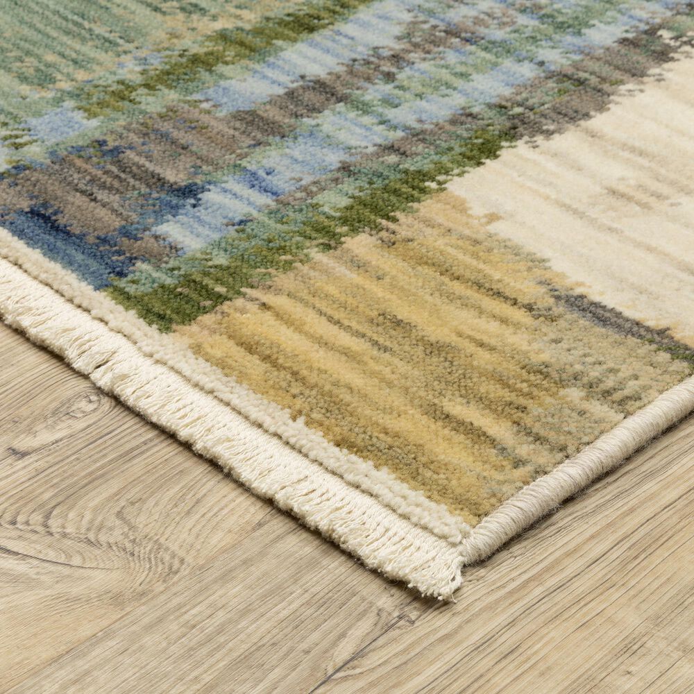 Oriental Weavers Soleri 7&#39;10&quot; x 10&#39;10&quot; Blue and Green Area Rug, , large