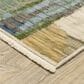 Oriental Weavers Soleri 7"10" x 10"10" Blue and Green Area Rug, , large
