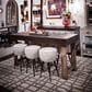 Nest Nikki Counter Stool with Antique Grey Cushion in Black, , large