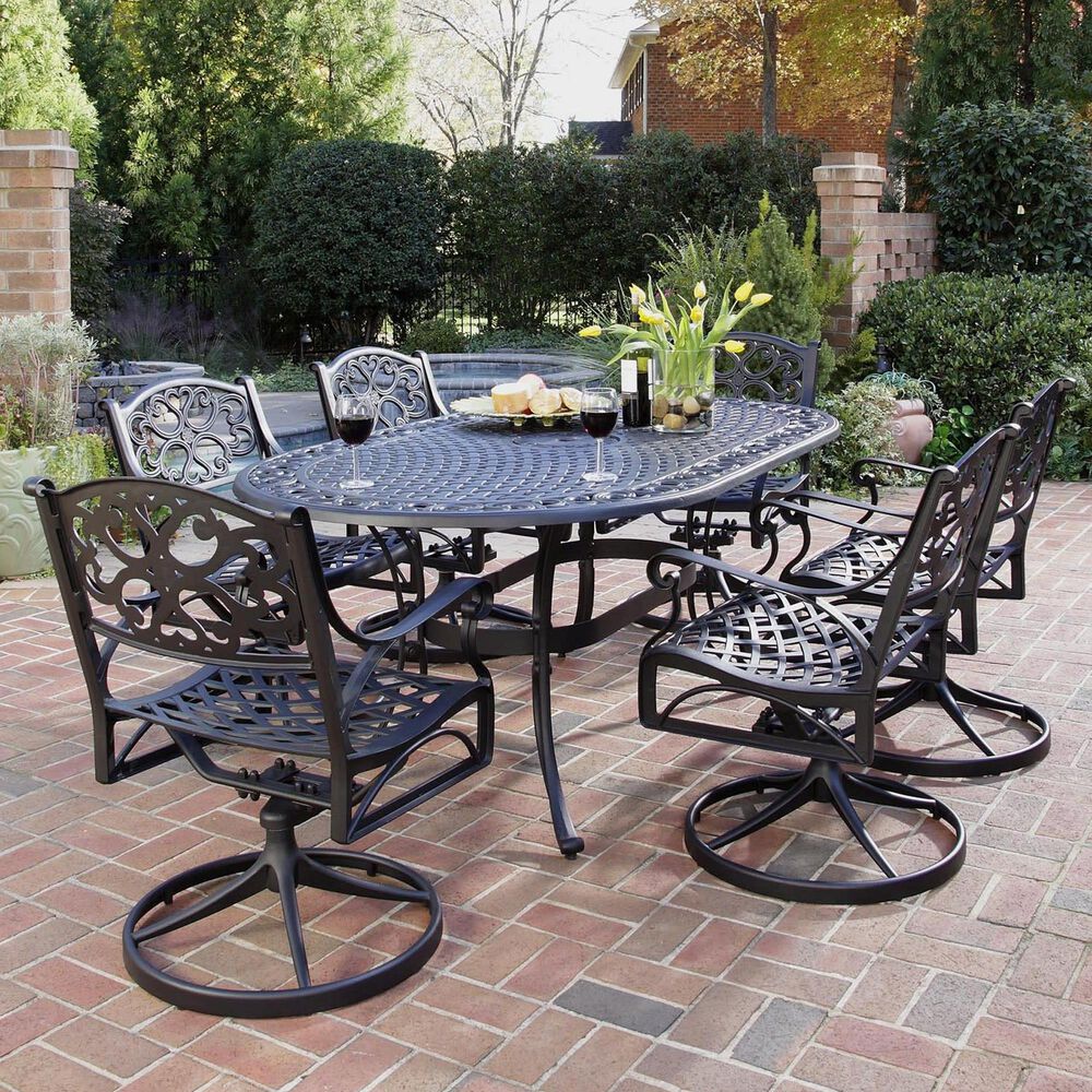 Homestyles Sanibel Swivel Rocking Chair without Cushion in Black, , large