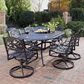 Homestyles Sanibel Swivel Rocking Chair without Cushion in Black, , large