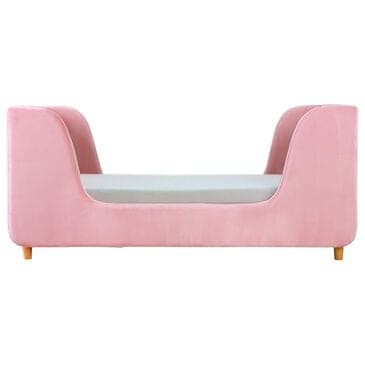 Baby Appleseed Bodhi Toddler Bed in Cotton Candy Pink Velvet, , large