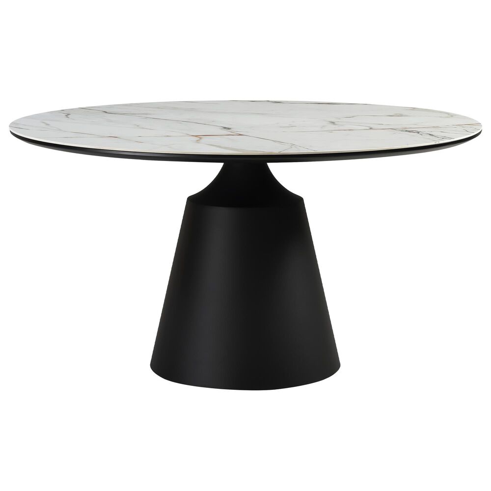 Blue River Knox Dining Table in Black and White - Table Only, , large