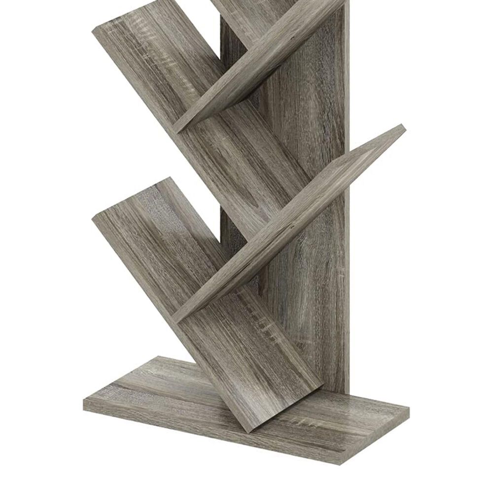 HOMLUX 9-Tier Shelf Tree Bookcase in French Oak, , large