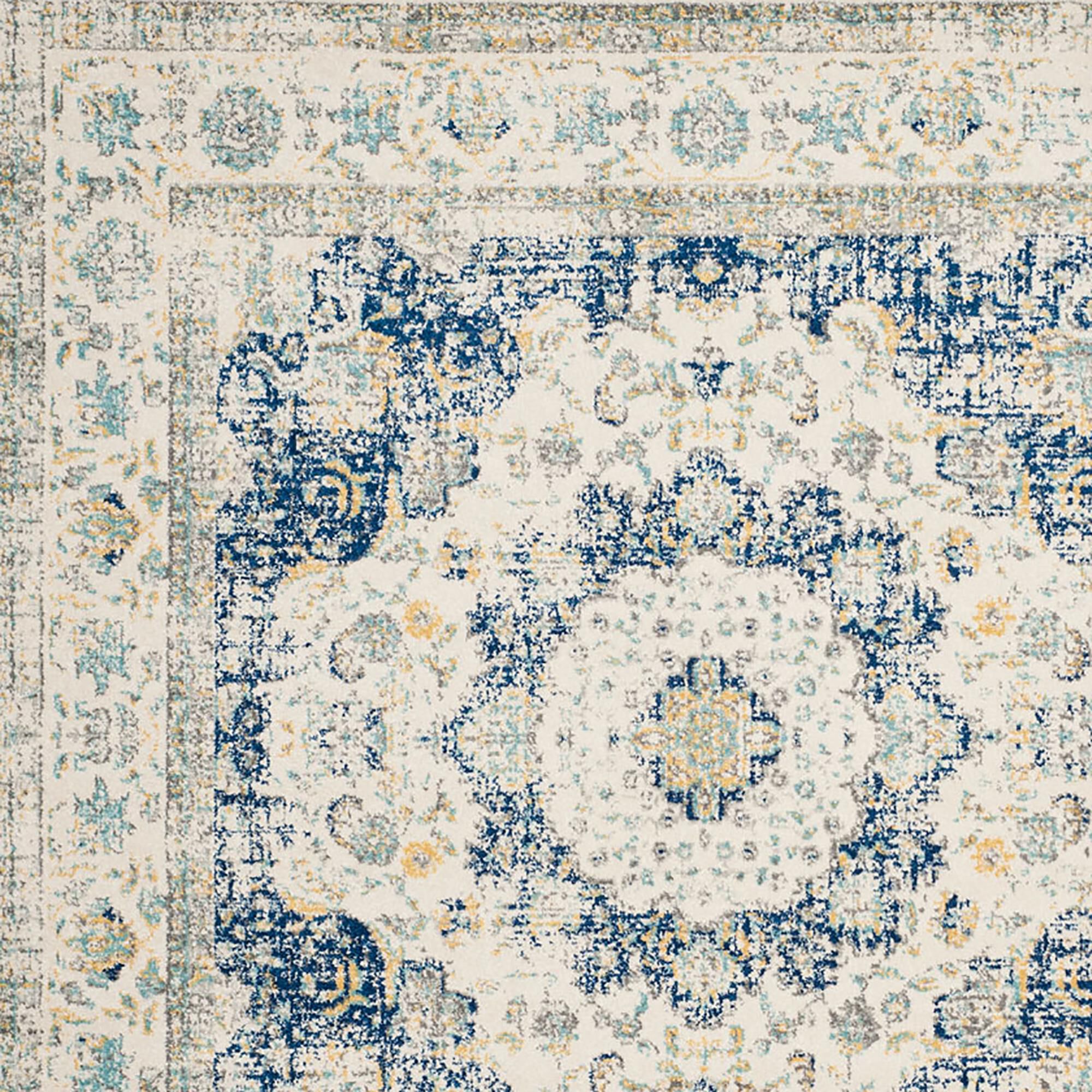 Safavieh Evoke EVK220C 12' x 18' Ivory and Blue Area Rug