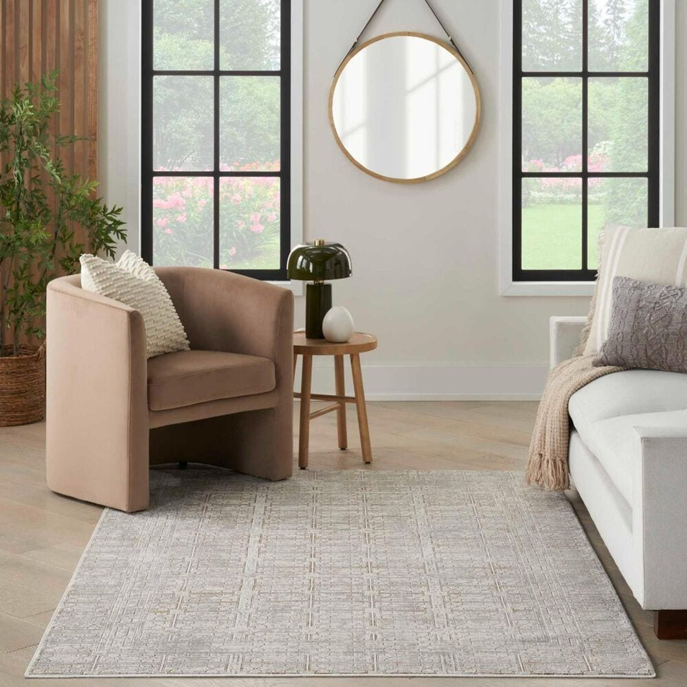 Nourison Desire Ivory and Beige 6&#39; x 9&#39; Area Rug, , large