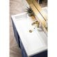 James Martin Vanities Alicante 39.5" Single Bathroom Vanity in Azure Blue and Radiant Gold with 5 cm White Glossy Resin Top and Rectangular Sink, , large