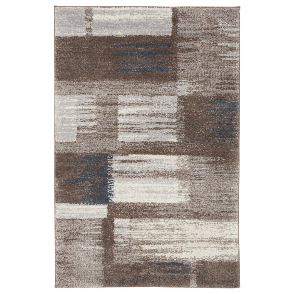Central Oriental Structures Torrent Quti 7"10" x 9"10" Cloud and Parchment Area Rug, , large