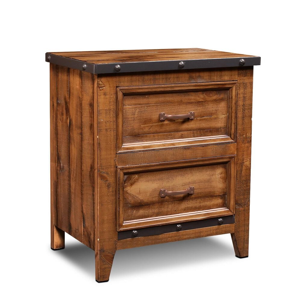 Sunset Bay Urban Rustic 4 Piece King Bedroom Set in Rustic Brown, , large