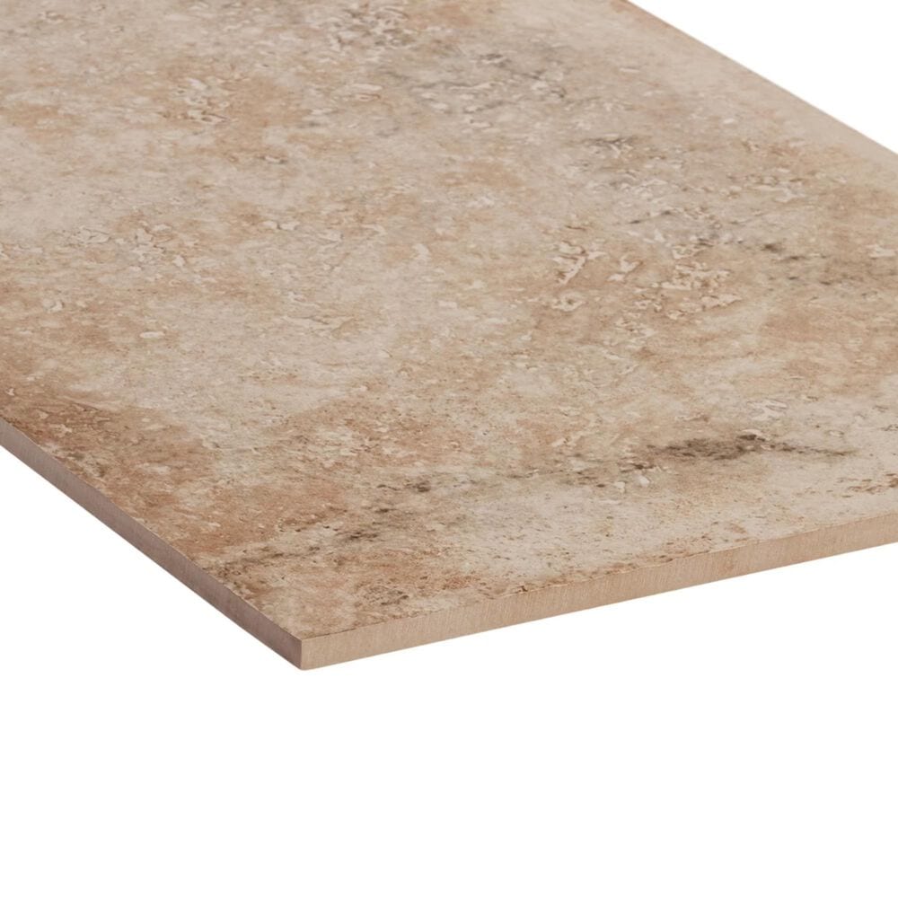 Soho Studio Caruso Delfi Dark Beige 12" x 24" Travertine Look Matte Porcelain Tile, , large