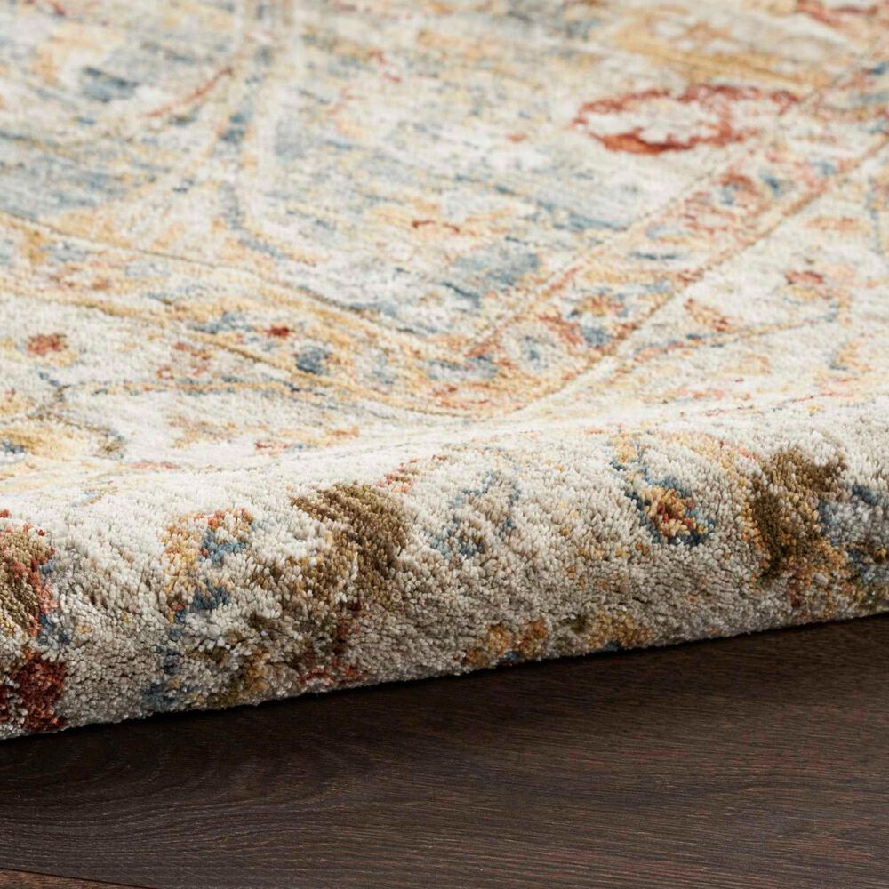 Nourison Sahar SHR03 2&#39;3&quot; x 10&#39;2&quot; Blue Runner, , large