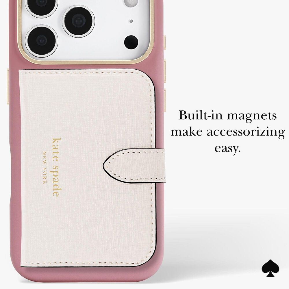Kate Spade Silicone MagSafe Case for Apple iPhone 17 Pro in Icon Dusk Rose, , large
