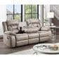 Steve Silver Tyson Manual Reclining Glider Console Loveseat in Grey, , large