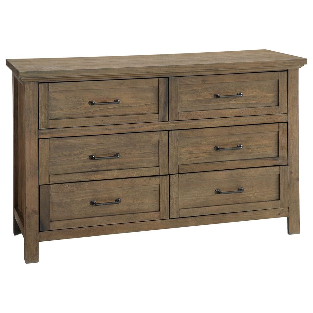 Eastern Shore Westfield 3 Piece Full Platform Panel Bedroom Set with Dresser and Nightstand in Harvest Brown, , large