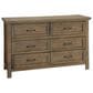 Eastern Shore Westfield 3 Piece Full Platform Panel Bedroom Set with Dresser and Nightstand in Harvest Brown, , large