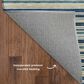 Dalyn Rug Company Soft Essentials Striped Navy 10" x 14" Indoor/Outdoor Area Rug, , large
