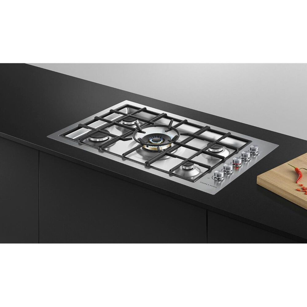 Fisher &amp; Paykel 36" Liquid Propane Gas Cooktop in Stainless Steel, , large