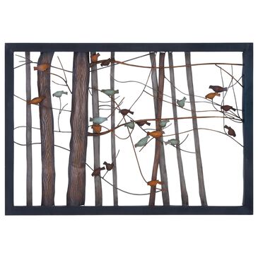 Maple and Jade 27" x 39" Farmhouse Birds Wall Decor in Multicolor, , large