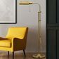 Cal Lighting Pharmacy Floor Lamp with Adjustable Pole in Antique Brass, , large