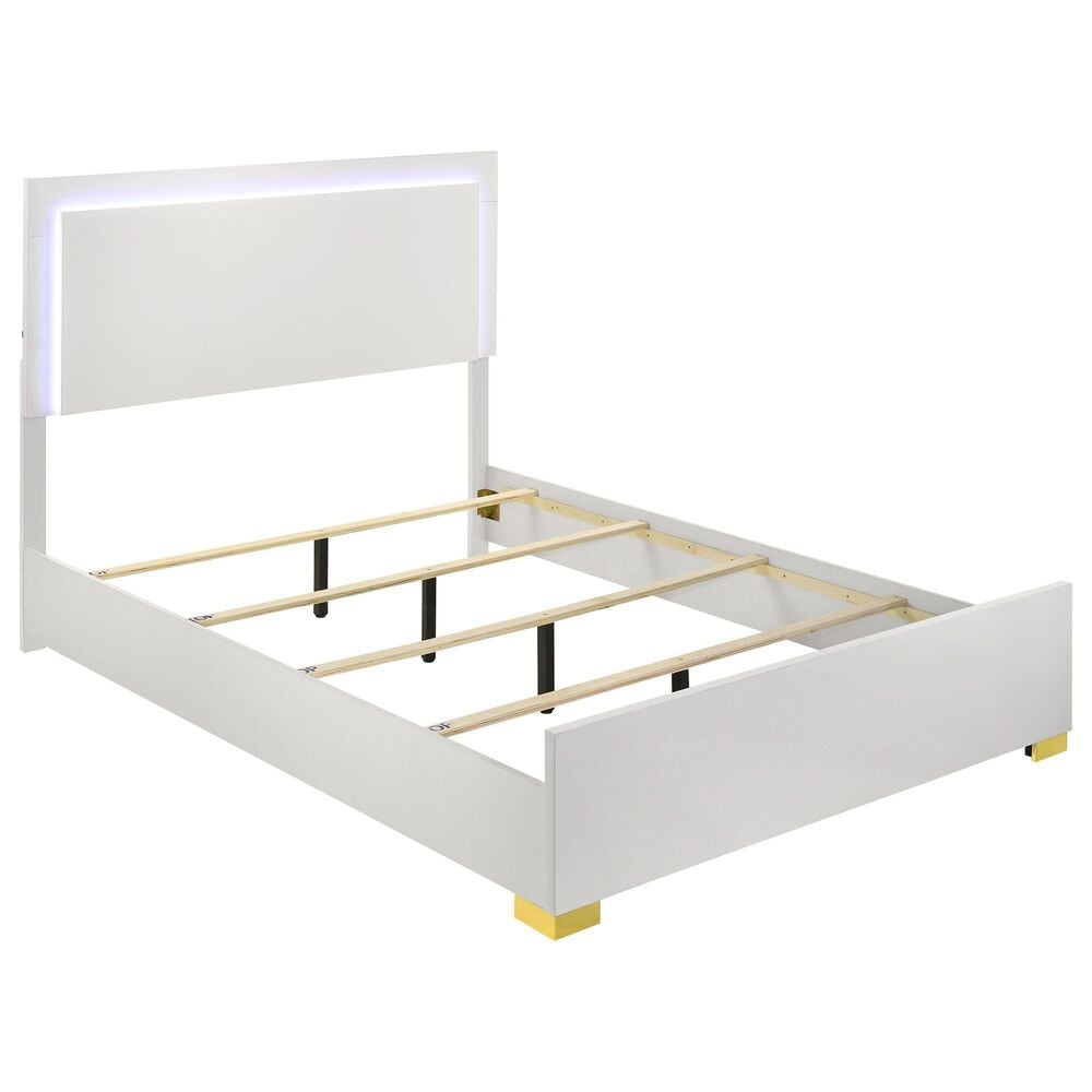 Pacific Landing Marceline 4-Piece Full Bed Set in White, , large
