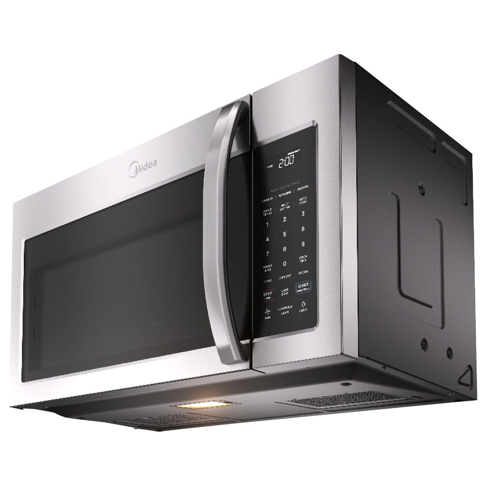 Midea 4-Piece Kitchen Package with 18.4 Cu. Ft. French Door Refrigerator and 6.3 Cu. Ft. 4-Element Freestanding Electric Range in Stainless Steel, , large