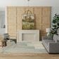 Nourison Harmony 7"9" x 9"9" Ivory and Aqua Area Rug, , large