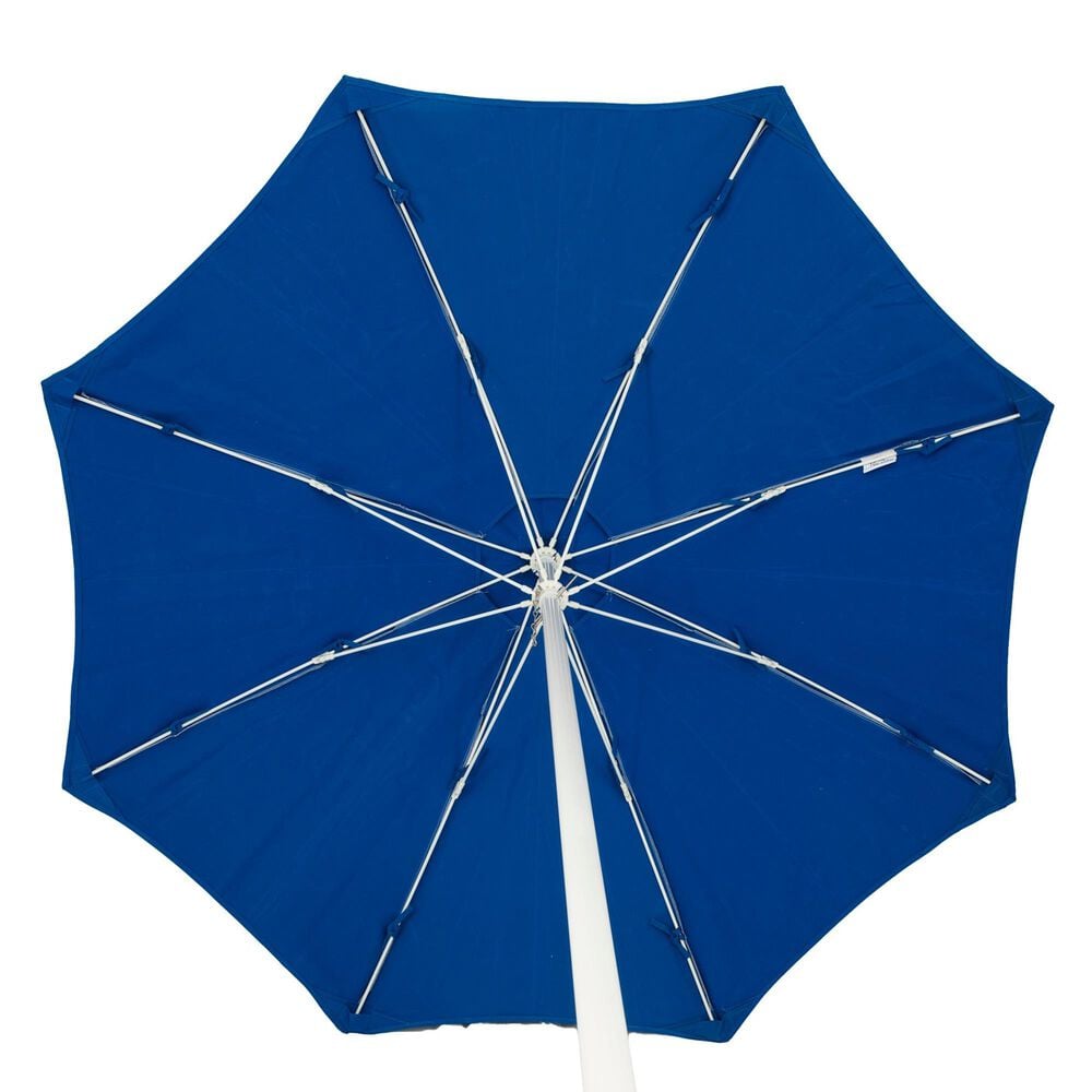 Floating Luxuries Kai Luxury 7.5&#39; Octagonal Fiberglass Market Pool Umbrella in Pacific Blue, , large