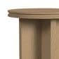 Flexsteel Waterfall Round End Table in Light Oak, , large