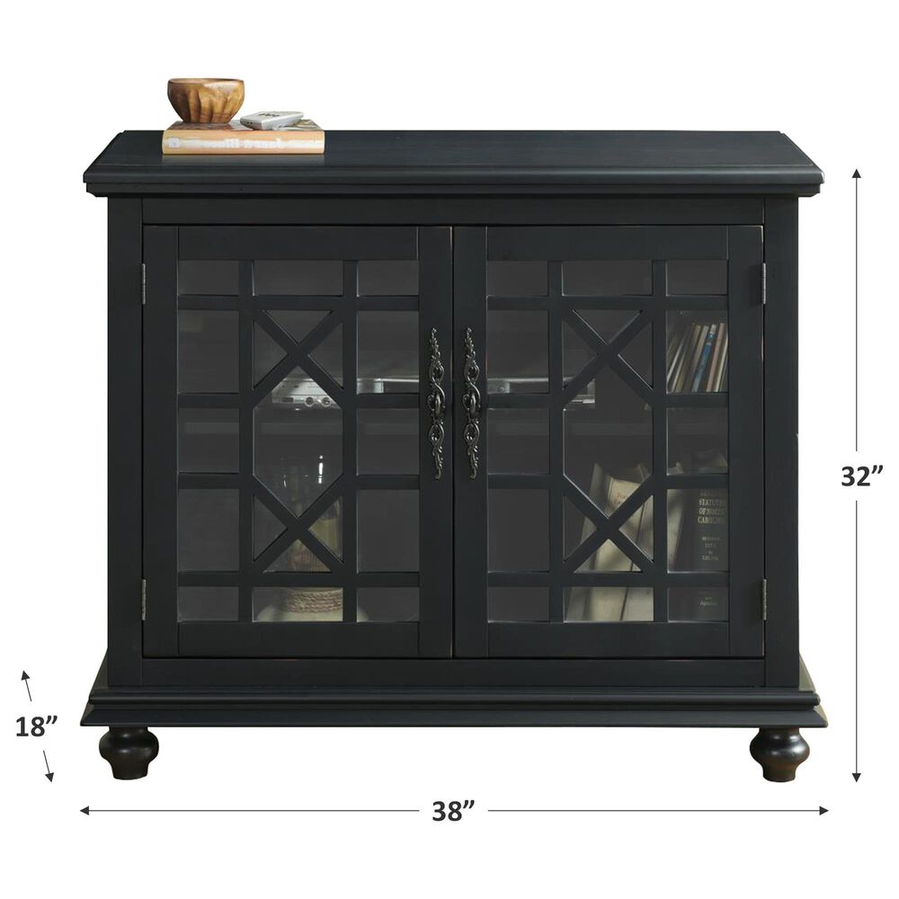Forma &amp; Co Cassandra Small Spaces TV Stand in Antique Black, , large