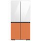 Samsung Bespoke Bespoke 4-Door Flex Top Panel in White Glass, , large
