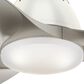 Hunter Wisp 44" Ceiling Fan with LED Light in Fresh White and Painted Pewter, , large