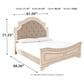 Ashley Realyn King Panel Bed in Chipped White, , large