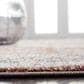 Safavieh Jasmine 5"3" Square Rust and Navy Area Rug, , large