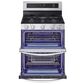 LG 6.9 cu. ft. Smart Gas Double Oven Freestanding Range with ProBake Convection and Air Fry in Stainless Steel, , large
