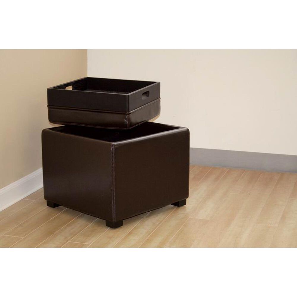 Baxton Studio Tate Storage Ottoman in Dark Brown, , large