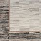 Nourison Desire 7"10" x 9"10" Grey and Black Area Rug, , large
