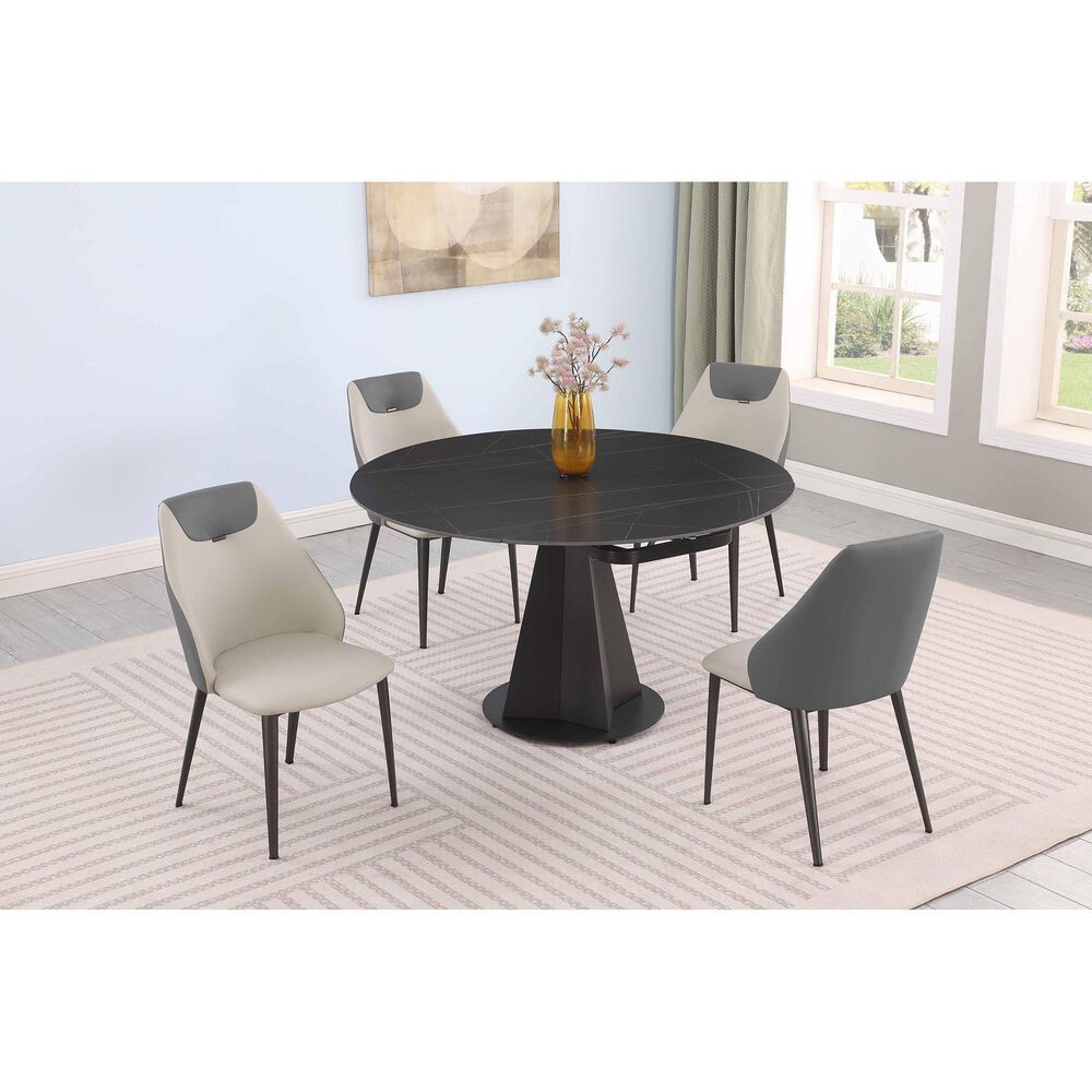 Monroe Jocelyn Side Chair in Matte Black, , large