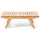 Hearth and Haven Sedona Rectangular Patio Coffee Table in Teak, , large