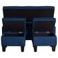 Mayberry Hill Ethan Storage Bench with Two Ottoman in Blue, , large