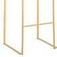 LumiSource Fuji 30" Stacker Bar Stool with Camel Upholstery in Gold (Set of 2), , large