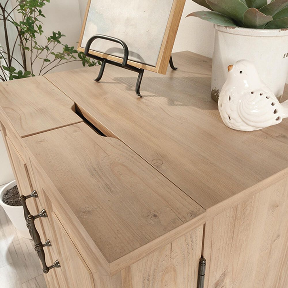 Sauder Craft Workstation with Storage in Khaki Pine, , large