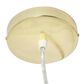 Creative Coop Simone 16" Pendant with Pearly White Shade in Antique Gold, , large