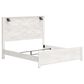 Ashley Gerridan King Panel Bed in White Gray, , large