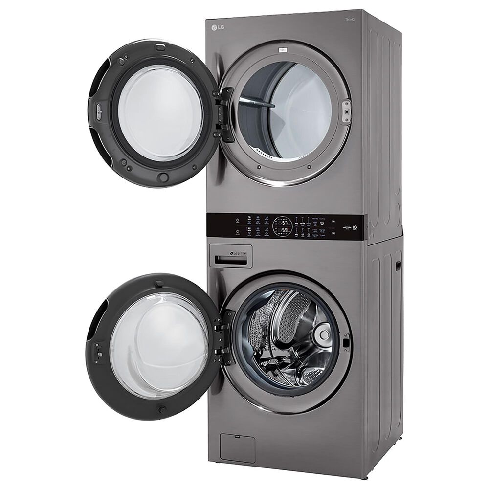 LG WashTower 4.5 Cu. Ft. Washer and 7.4 Cu. Ft. Gas Dryer in Graphite Steel, , large