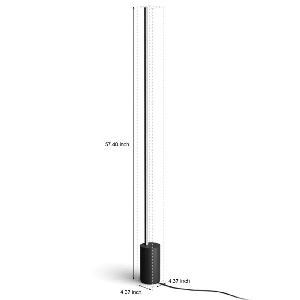 Philips Hue Signe Gradient Floor Lamp and Table Lamp in Black, , large